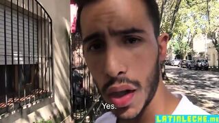 Straight Latino Agrees To Be Fucked In The Ass For Cash