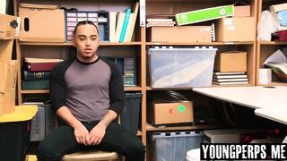 Straight Latino Perp Detained And Ass Fucked By Officer