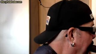 IR Gloryhole Gaydaddy Gets Assfucked After Sucking Cock