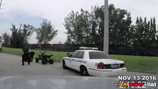 Gay Jocks Are Teaching A Lesson To These Illegal Motorcyclist By Making Him Moan Like A Bitch.
