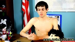 College Gay Sex On How To Suck Your Own Penis Alex Dade Is Seated At A Desk Sans His