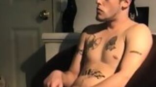 Tattooed Straightbait Jocks First Gay Blowjob