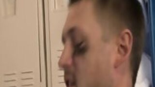 Well Hung College Quarter Back Gets Anal