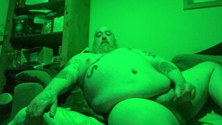 Fat gainer bator dad stokes it up and down.