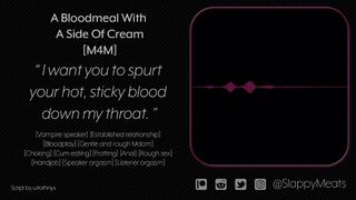 [M4M] Vampire Boyfriend Wakes You Up for Rough Sex and Feeding [Audio] [ASMR]