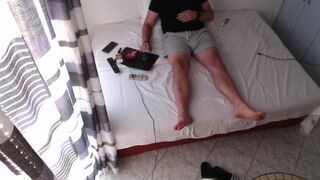 Caught my roommate mastrubating while im not at dorm. Watching porn on pornhub.