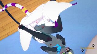 Anima Crossing Digimon - Raymon x Gatomon Hard Sex