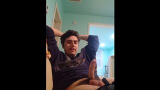Cozy masturbation handsome big dicked daddy