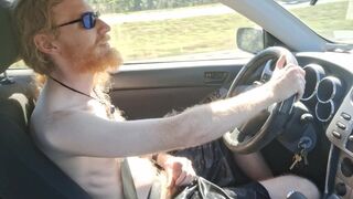 Bisexual dude seduced into pumping his wood on the highway