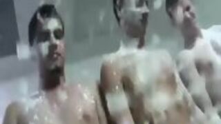Group Of Amateur Dudes In College Strip In Gay Fraternity