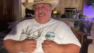 Mustache Daddy with huge feet has ass orgasm and Leaks into my daddy hole