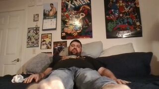 OILY BEAR FEET AND JEANS (shoe and sock removal)