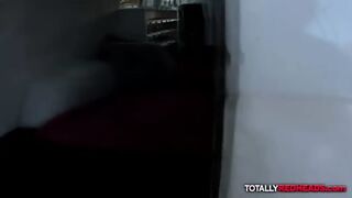 College Redhead Licks Ice Cream