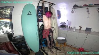 Tied Up Hanging Ruined Orgasm Femboy Milked in Bondage