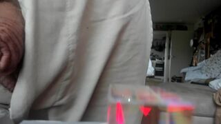 showing my flat cock