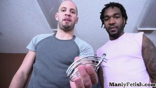 Interracial Dick Dommes Tease Small Cock In Kinky Session