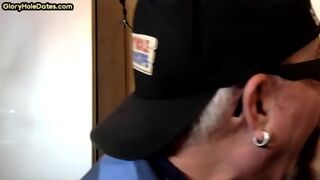 Homemade IR DILF Bareback Banged In Closeup Gloryhole BJ