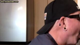 IR Gloryhole Amateur Gaydaddy Assfucked After Sucking Cock
