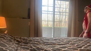 Makit Happen In front of the back door of my condo