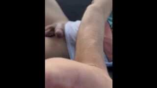 Wow cumming on the outdoor terrace is so hot.....My big dick exploded