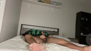 Early morning cumshot