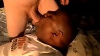 Amateur Ebony Hunk Sucking On A Rock Hard Cock