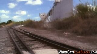 Frat Boy Rides Black Cock