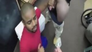 Black Hunk Gives Blowjobs Before Anal