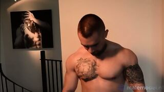 Model Gets A Big Erection During Photoshoot Canadian