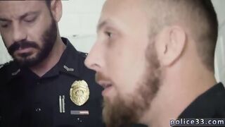 Police Dick Penis Gay Sex Fucking The White Cop With Some Chocolate Dick