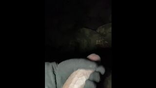 Gorgeous Big Black Dick Nutting & Pissing In The Woods