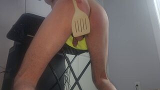 Is This What You Want Straight Edge Red Ass Spatula Dracula Dangling Close Up Cock Twink Shorties