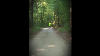 I'm walking through the woods...looking for a place to do a handjob !