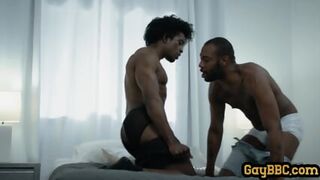Muscular Jock Analpounding Tattooed Black Stud On Bad