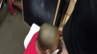 Black Pawnshop Amateur Spitroasted For Cash