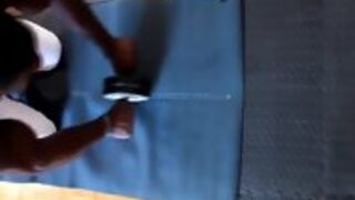 Gayblack Hunk Jerking His Hard Cock