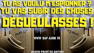 ستجعلك مفتولة العضلات قذرة في المراحيض العامة. [French Audio Porn]