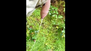 Male piss outdoor for pee lovers. My dick love to pee a lot