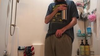 Piss desperation while drinking more water