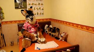 Repo having some fun with fleshlight and Bolt plushie