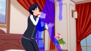 Sword Art Online Yaoi - Kirito Blowjob and bareback with creampie