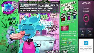 Slime Has a lovely Chat In GloryHole Stall