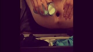 Eating cereal from my gaping hole