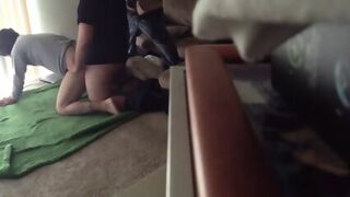 Bitch Cums After 2 Constrution Breeding