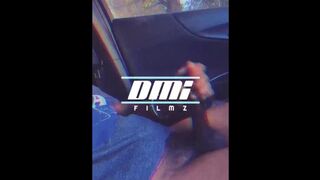 Jacking off in the parking lot at work