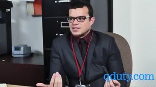 Horny Office Boys Trying Out A New Colleagues Ass