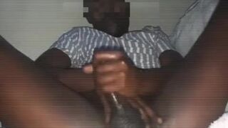 Sexy Black guy from Twitter @Jake_dsl stroking, edging and playing with his ass.