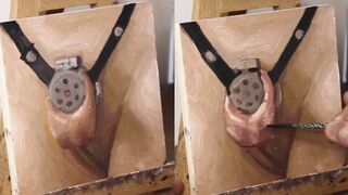 Locking Up Those Lubed Balls - JOI of Painting Episode 121