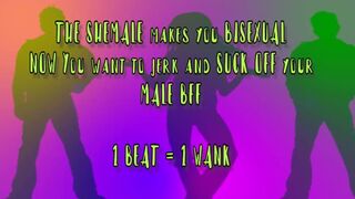 The Sexy Shemale Turns you Bi and now you are Gay for your BFF Metronome JOI