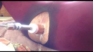 FEMBOY FUCKED BY FUCKMACHINE TILL CREAMY ASS GAPES FULL VIDEO 25 MINS